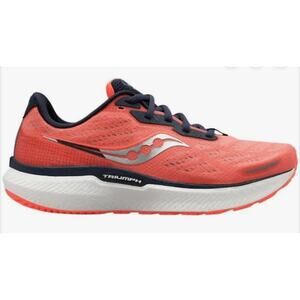 Saucony Triumph 19 Women's 7.5 New in Box Orange/Blue/White